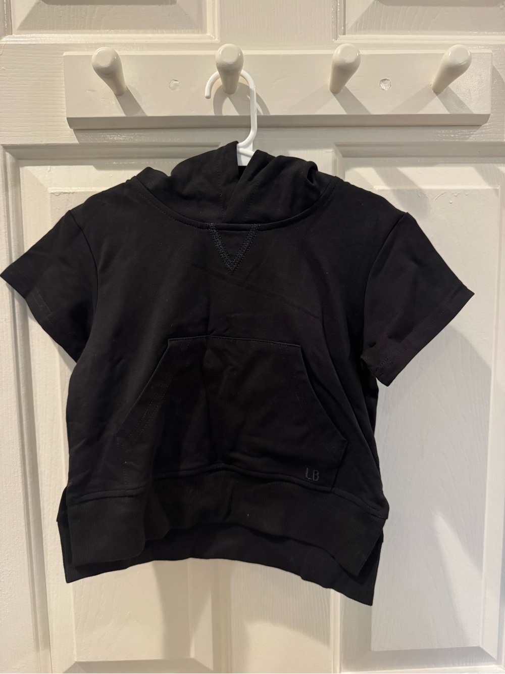 Little Bipsy Black Short-Sleeve Hoodie